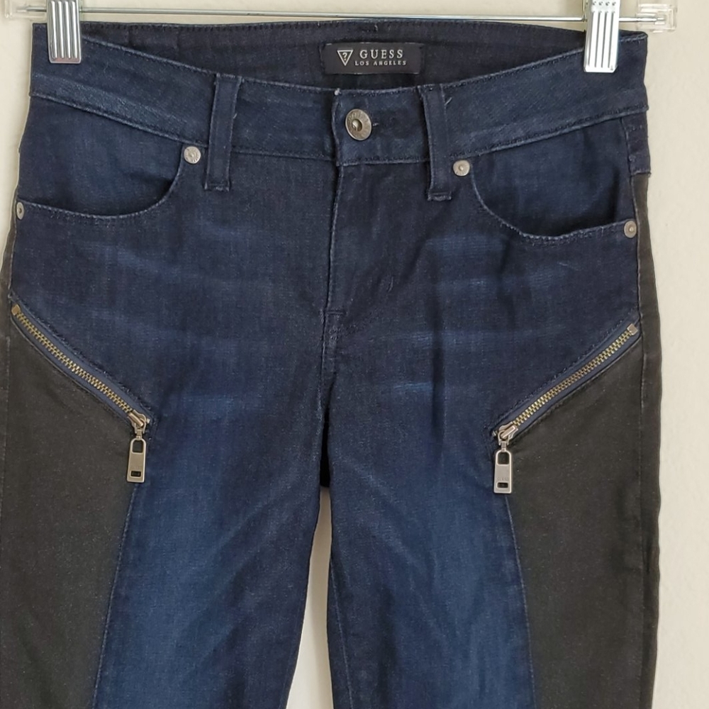 Guess Zipper Skinny Jeans Size 25 - Picture 2 of 8